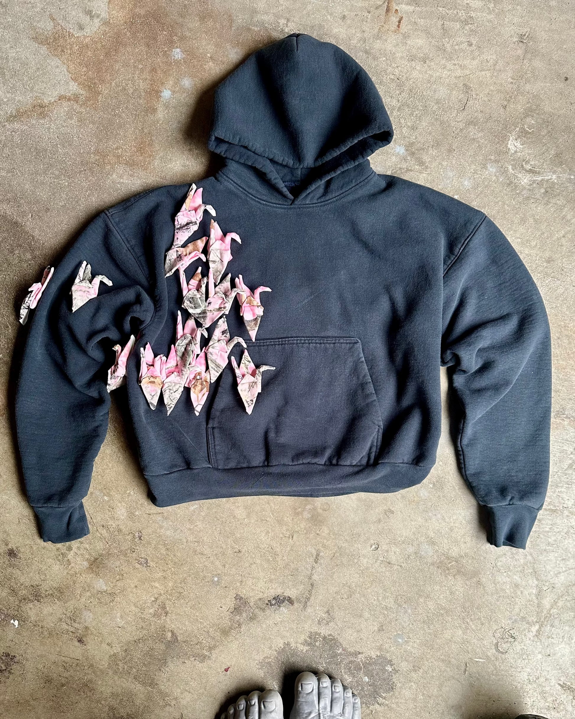 FLOCK HOODIE- NAVY