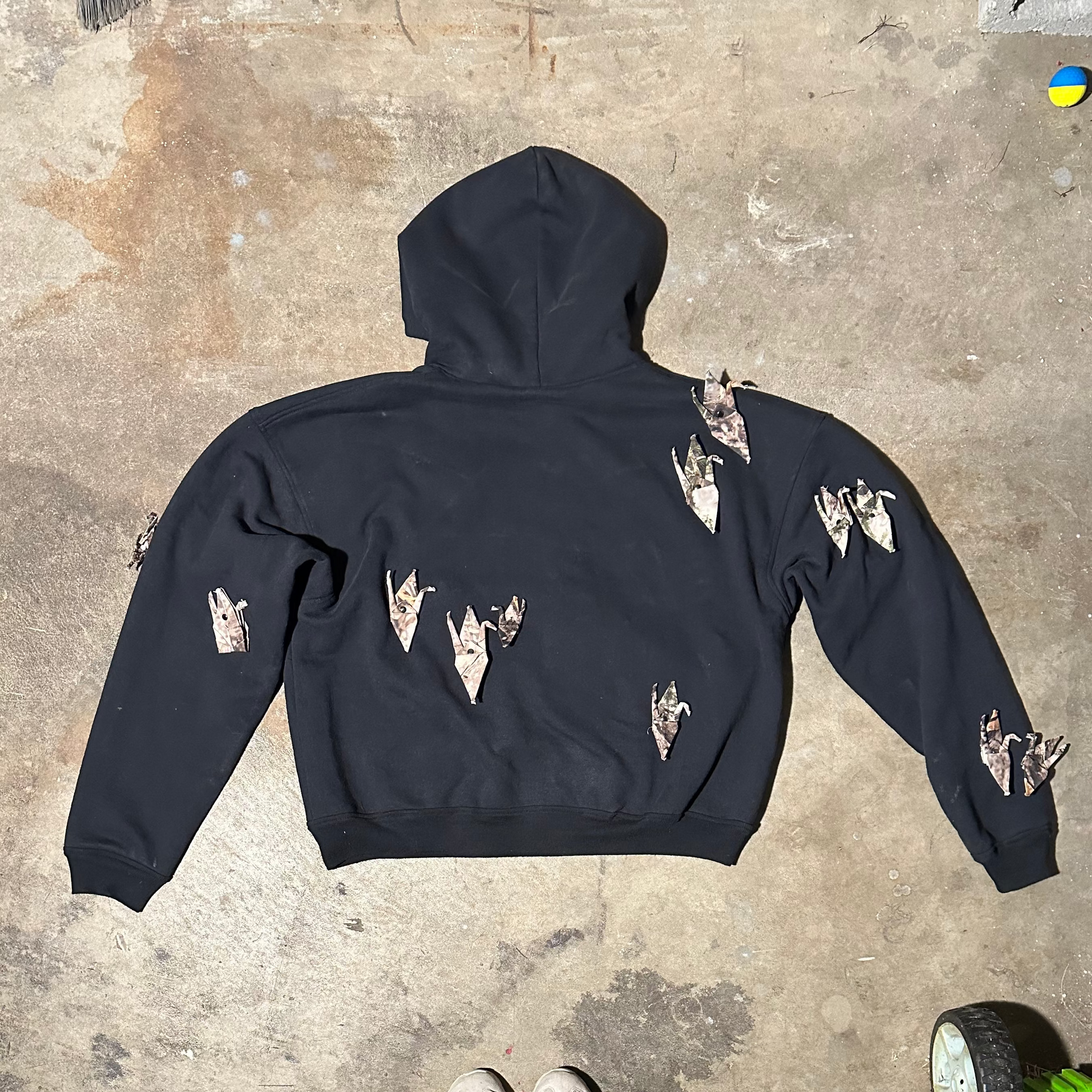 FLOCK HOODIE- BLK